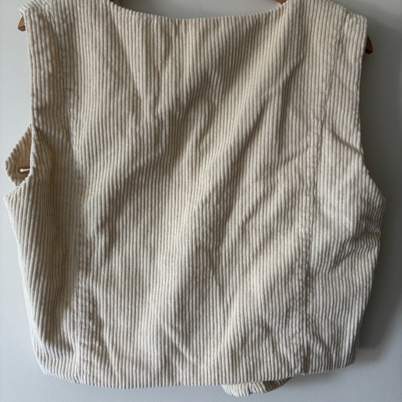 Tiny Big Sister Corduroy Vest in cream - size 12 / XL / 42 - Picture 8 of 8